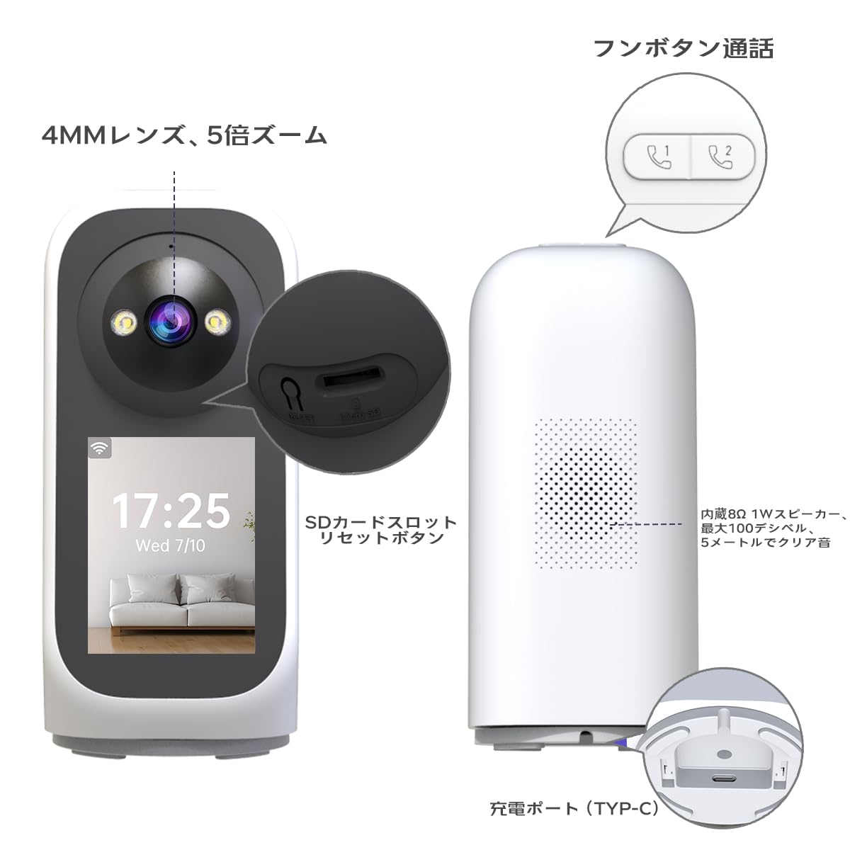 Amazon.co.jp: JOOAN: 監視カメラ室内